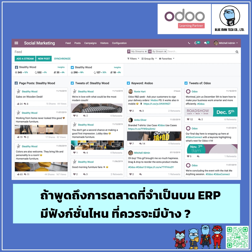 Odoo ERP มีฟังก์ชั่นการตลาดอะไรที่น่าสนใจบ้าง ?